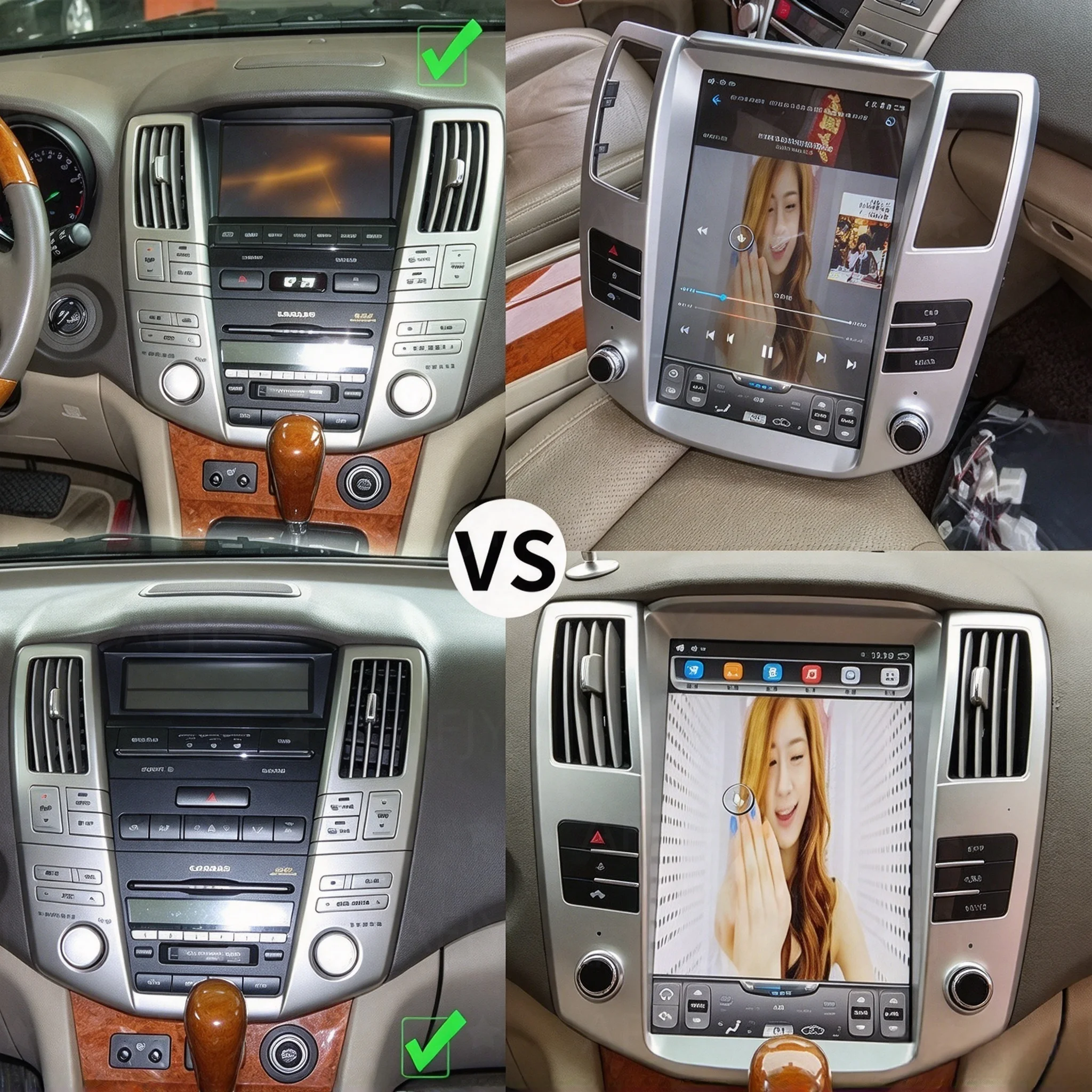 Android 14 IPS Screen Car GPS For Lexus RX300 RX330 RX350 RX400h 2004 205 2006-2007  Radio Video Player AutoRadio Tape Recorder