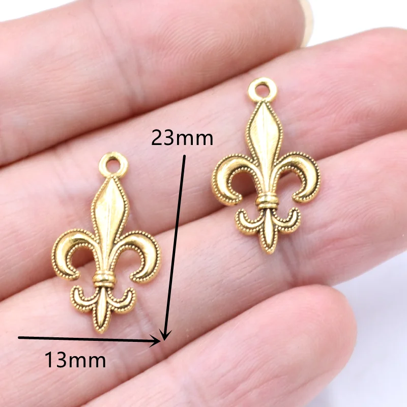 30pcs Antique Gold Color Retro Roman Spearhead Pendant DIY Charm Bracelet Earrings Jewelry Crafts Metal Accessories P927