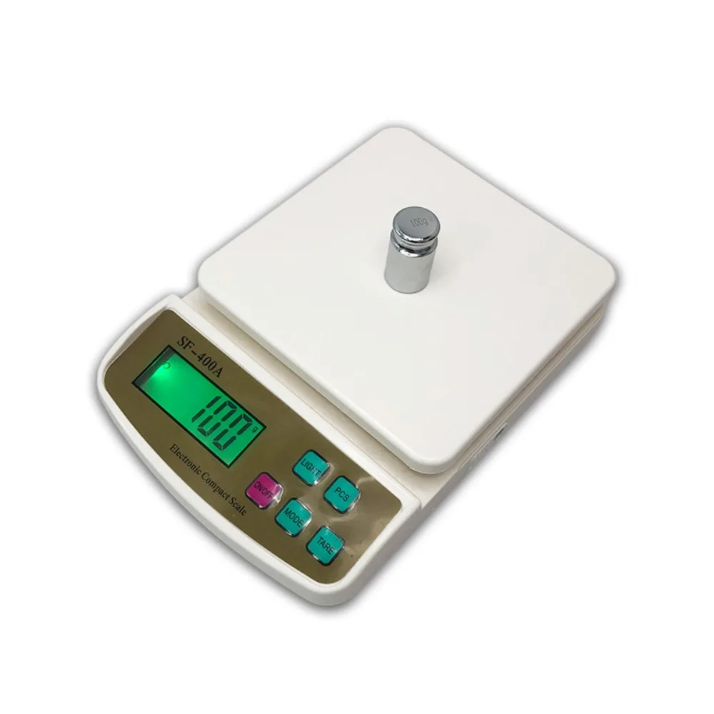 10kgx1g Digital Electronic Scale LCD Display 1g Precision Kitchen Scale Precision Weighing LED Backlight Fruit Weight Scale
