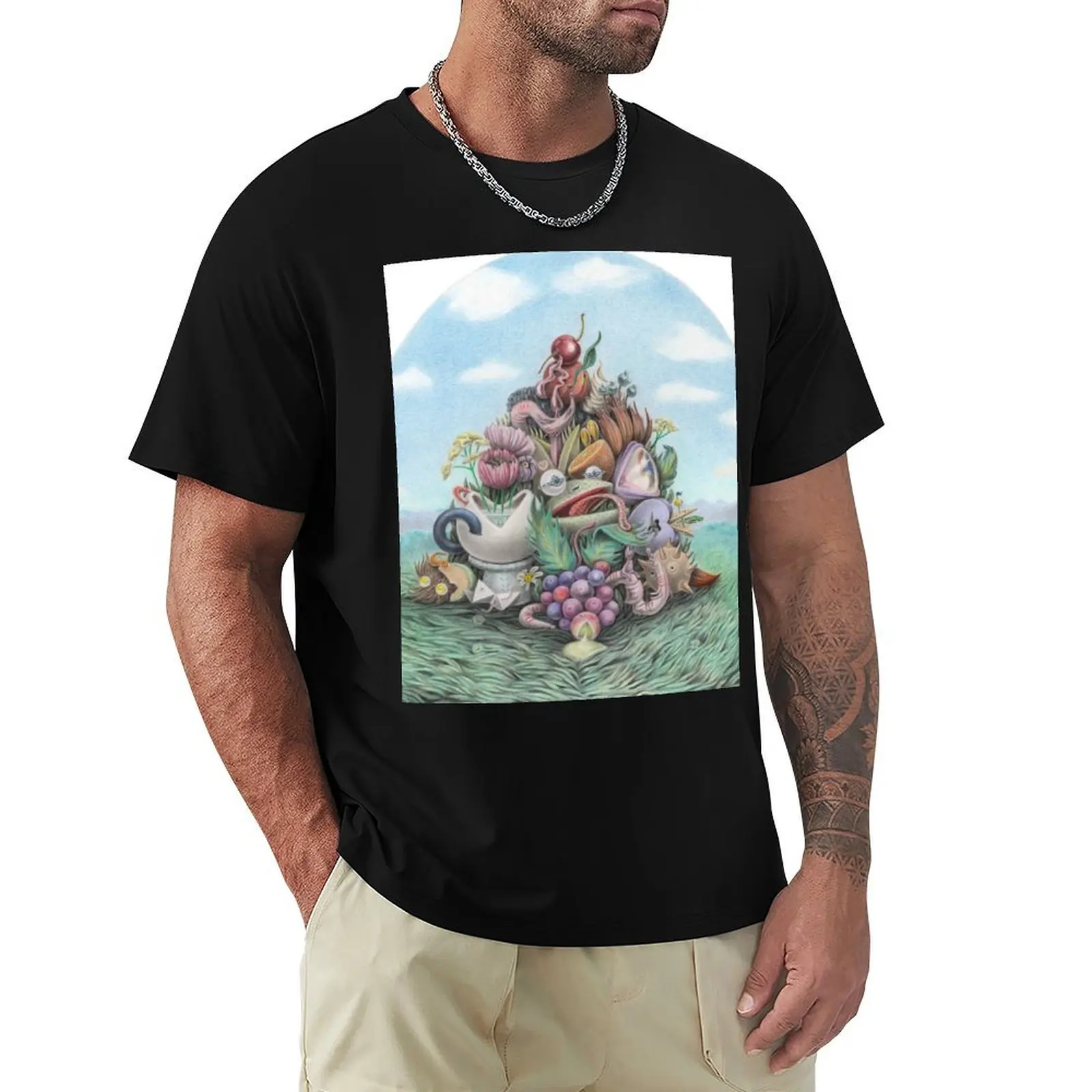 Pile of Plenty T-Shirt Casual Everyday Short Sleeve T-Shirt