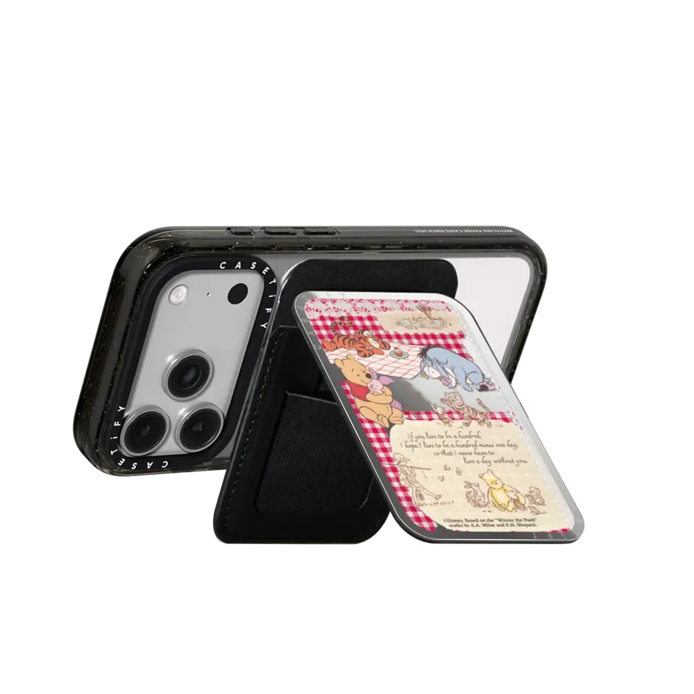 CASETiFY x Disney Winnie the Pooh Cartoon Series Magnetic Phone Holder Card Pack for iPhone17 16 15 14 13for Samsung S25 S26 view 4
