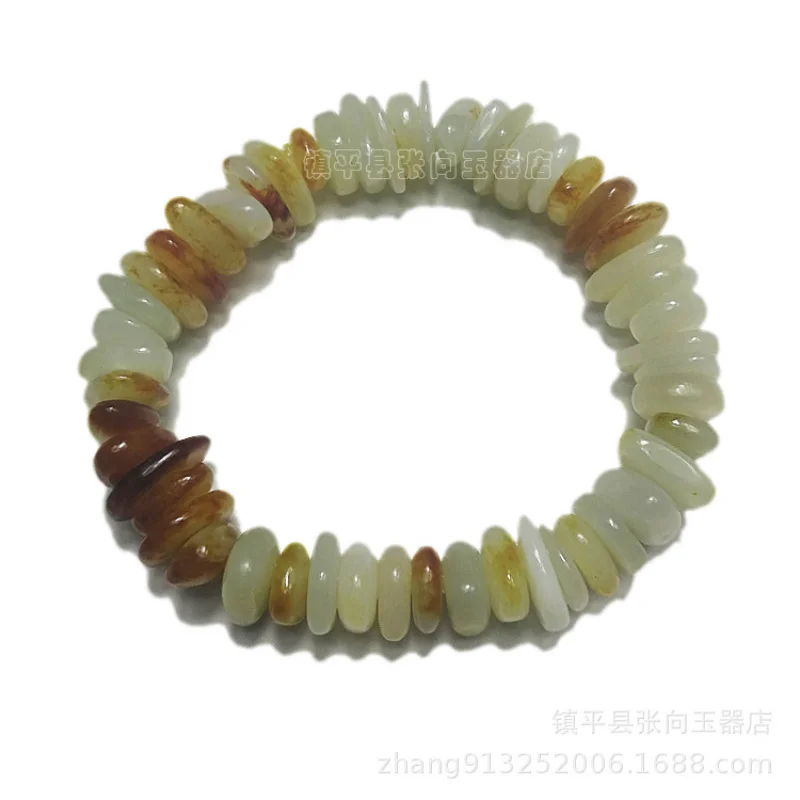 , Hotan Seed Material Irregular Shape Bracelets, Jade Jewelry