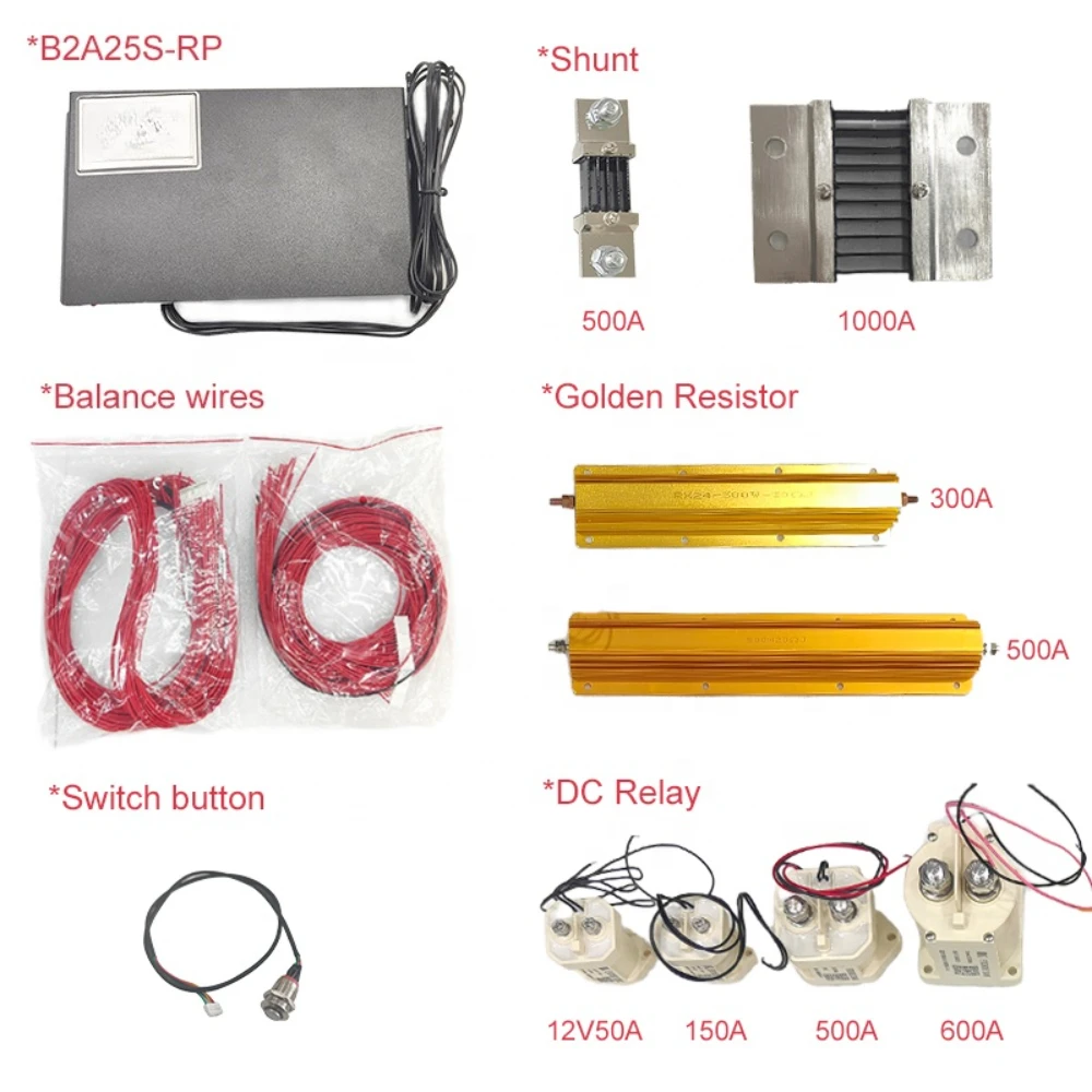 Factory Direct 2026 JK-B2A25S-RP 2A Active Balance BMS Continuous Current 500A LFP BMS