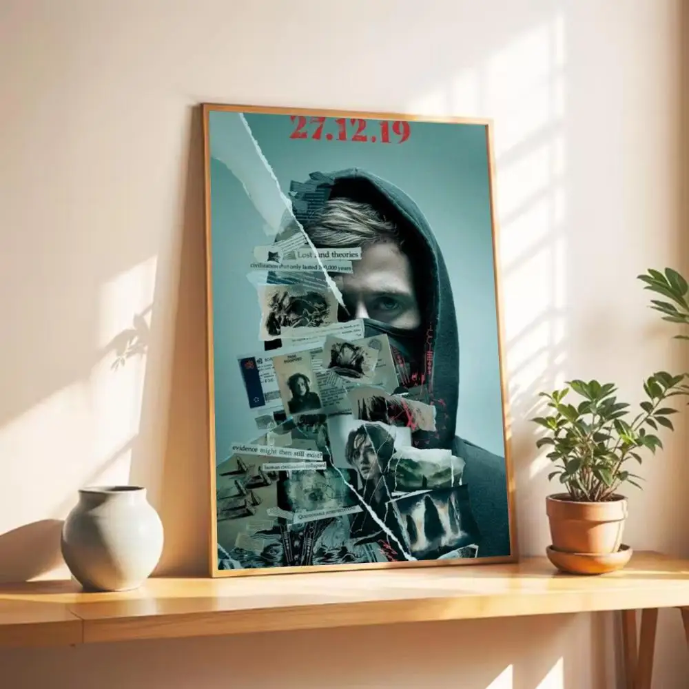 DJ Edm Rave Dj Alan Walker Poster Wall Art Print Poster Decorative Mural Home Decor Gift Unframed