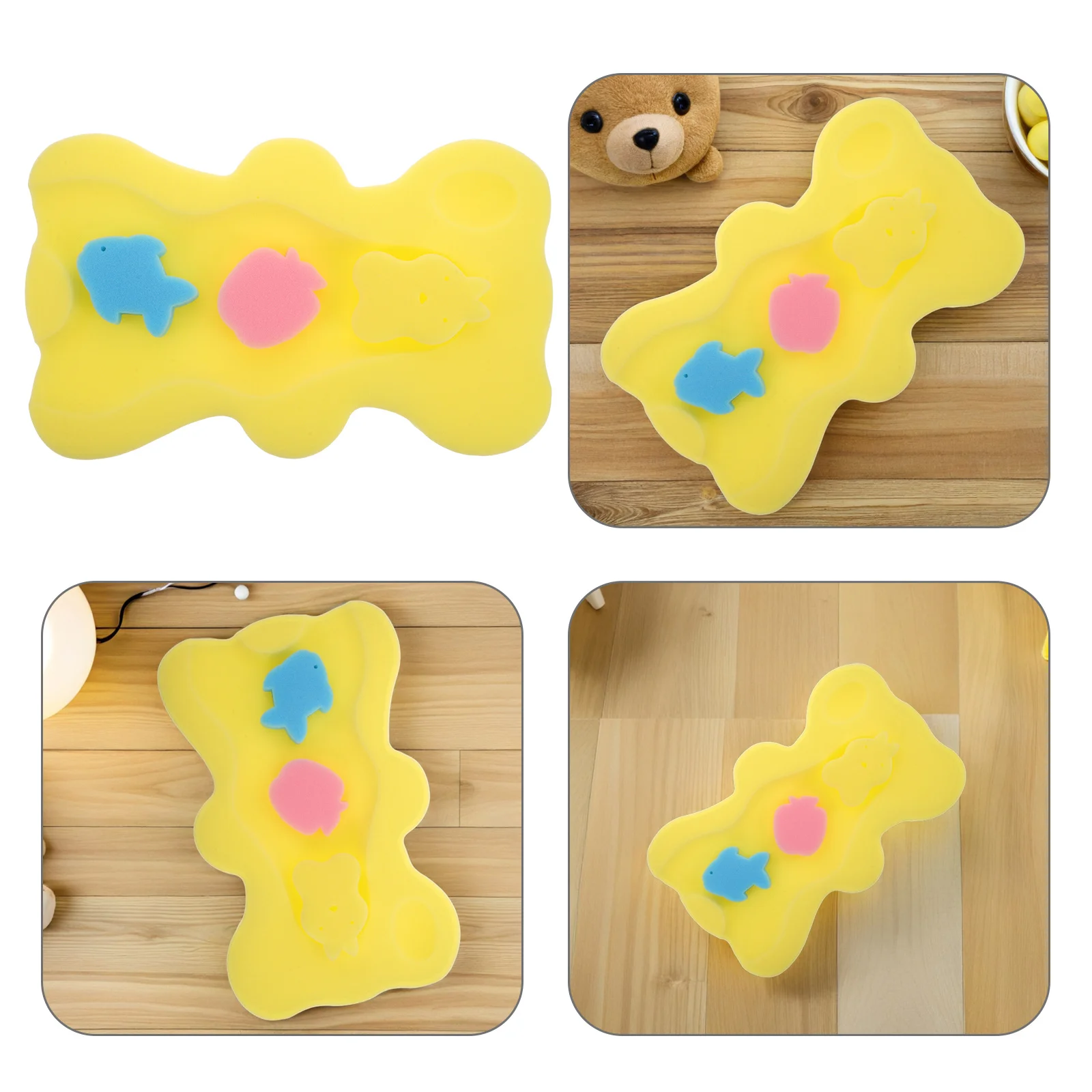 

Толстый губчатый коврик для новорожденных, мягкая подушка для детской ванны для удобного и безопасного использования в ванну - вставка для детской ванны