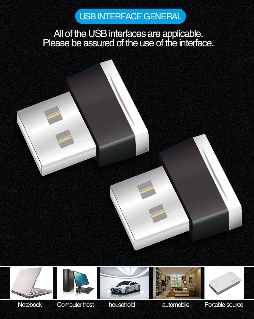 Universal Mini Atmosphere Lights Romantic USB Led Light Plug-In 5V Lamp Interior Ambient  KINGSOFT Car Accessories