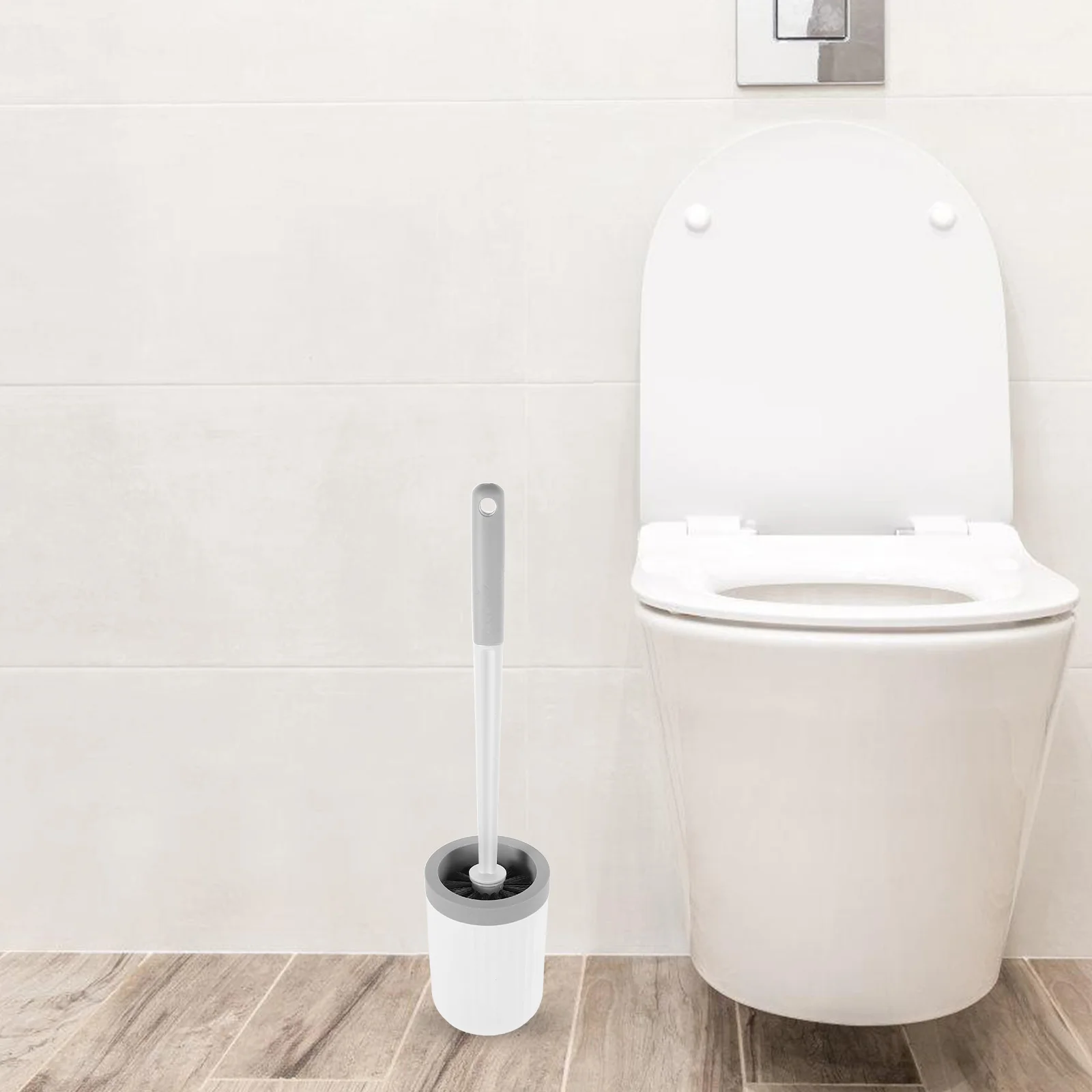 

Long Handle Toilet Wall Mounted Floor Scrub Brush Set Rv Bathroom Cleaning Tool With Round Brush Head For Home Rv Use