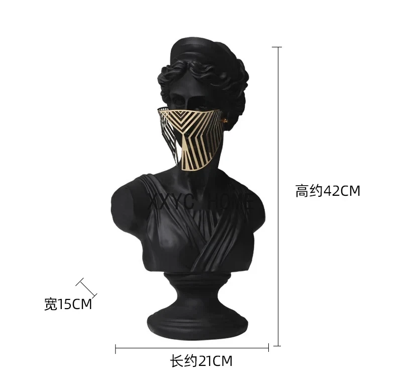 

Venus Ancient Greek Mythology Mask Figure Woman Sculpture Home Room Decoration Vintage Art Luxury Living Room Accessories Statue