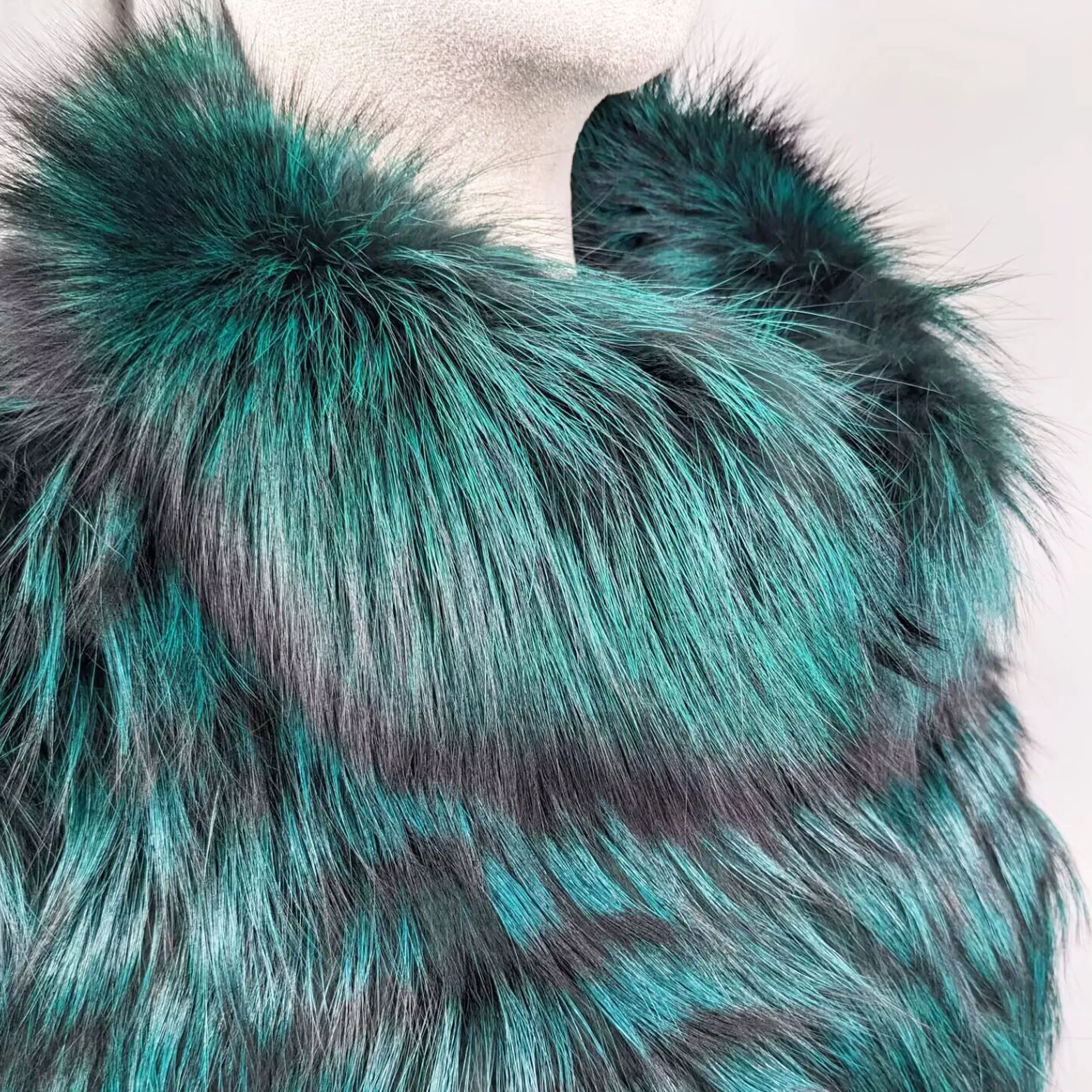 Lady Striped Real Silver Fox Fur Coat Short Jacket Spring Autumn Luxury Elegant Big Size Clothes Luxurious With Fur Collar 2107