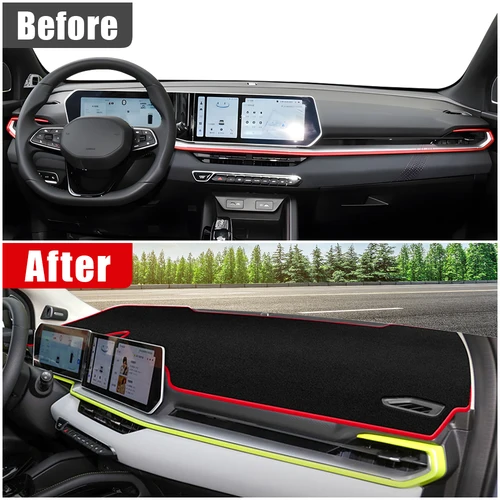 Imagen 2 del producto Para Geely Coolray 2022 2023 2024 cubierta del salpicadero del coche evitar almohadilla de luz parasol Anti-UV alfombras funda antideslizante proteger Mat