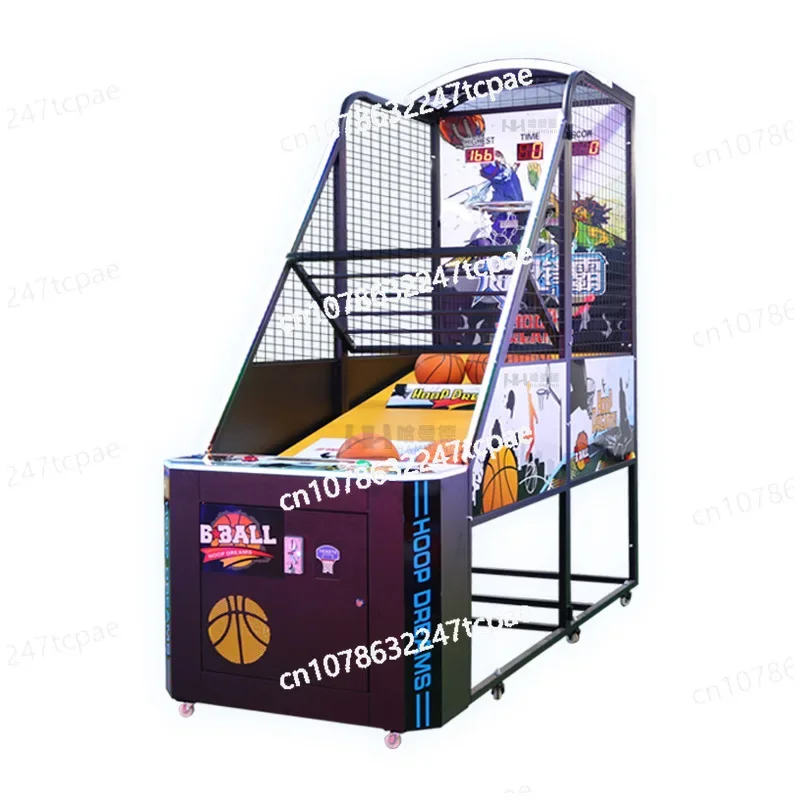 Indoor children's basketball machine Deluxe folding large adult basketball machine Video game city basketball coin game machine