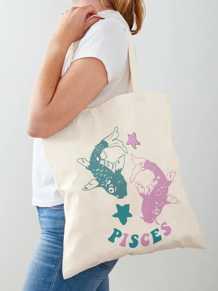 

pisces Tote Bag large tote bag shopping cart bags canvas bags reusable shopping bag