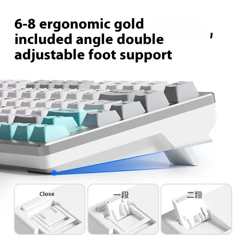 Mchose Z75s Mechanical Keyboard Aluminium Alloy RGB Hot-Swap Gsket Tri Mode Wireless Gaming Keyboard Custom PC Gamer Accessories