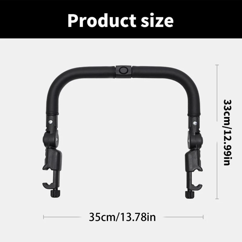 Wózki Dziecięce Zderzak Wymienny Uchwyt Pionowy Krzyżak Wózka Podłokietnik Uniwersalny Regulowany Kierownica Pasuje do Większości Wózków Dziecięcych