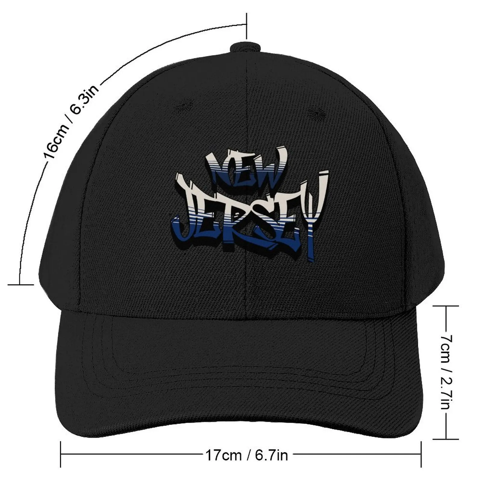 New Jersey Vibe Baseball Cap Beach Outing custom Hat sun hat Wild Ball Hat Women's 2024 Men's