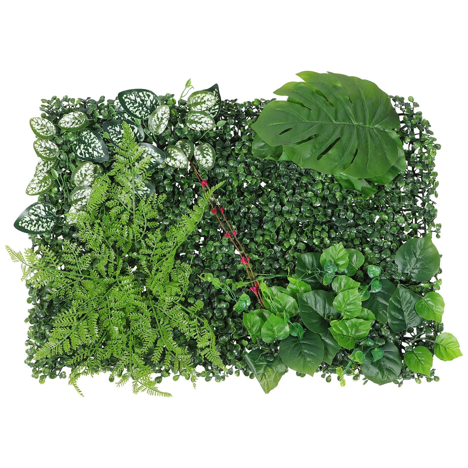 

Artificial Plant Decor Green Grass Backdrop Fake Grass Panel Garden Fence Screening Artificial Plant Wall Lawn Decor