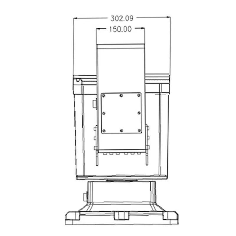 20~100Kg left and right double-side pan tilt motorized hea, servo motor harmonic drive structure