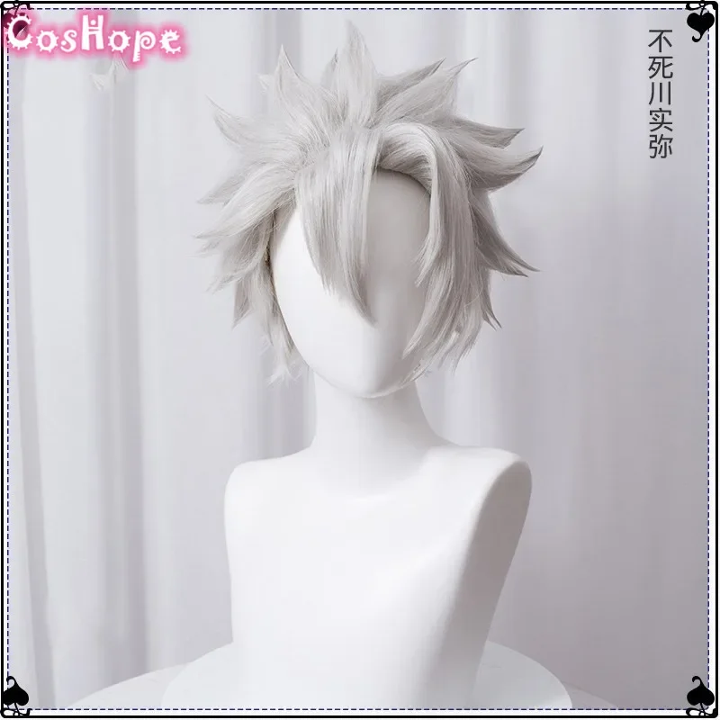 Sanemi Shinazugawa Cosplay Silver Wig Cosplay Anime Cosplay Wig Heat Resistant Synthetic Wigs