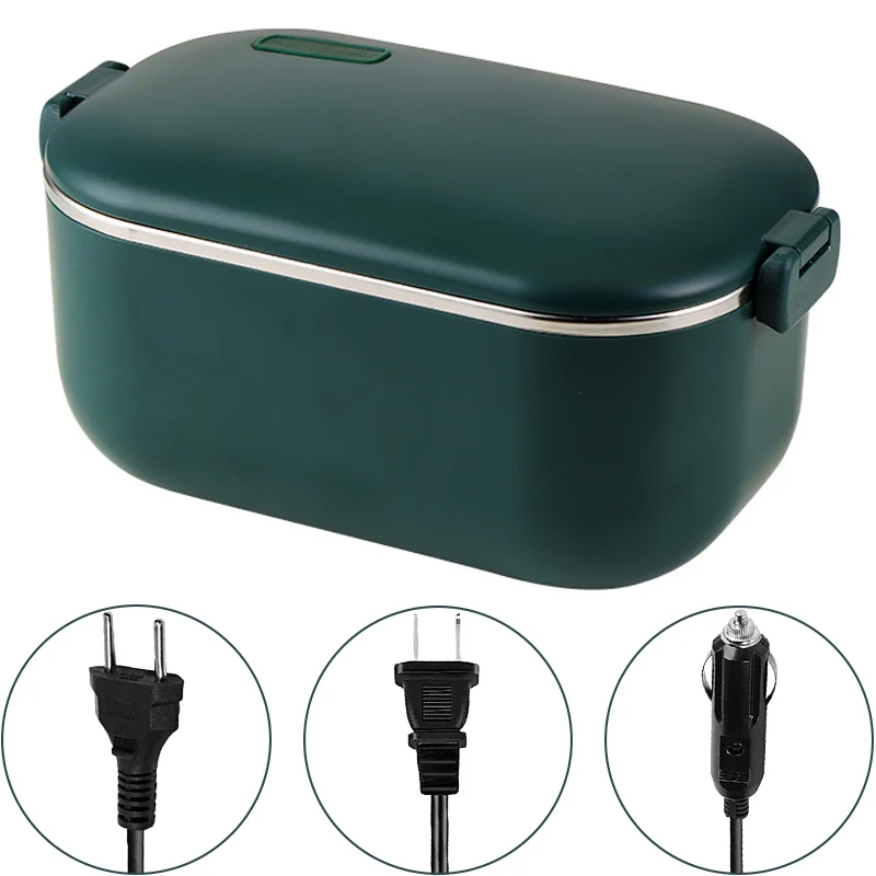 48W 12V 220V 110V Electric Lunch Box Office School Car Meal Heater Insulation Leak-proof Food Heating Warmer Container Student