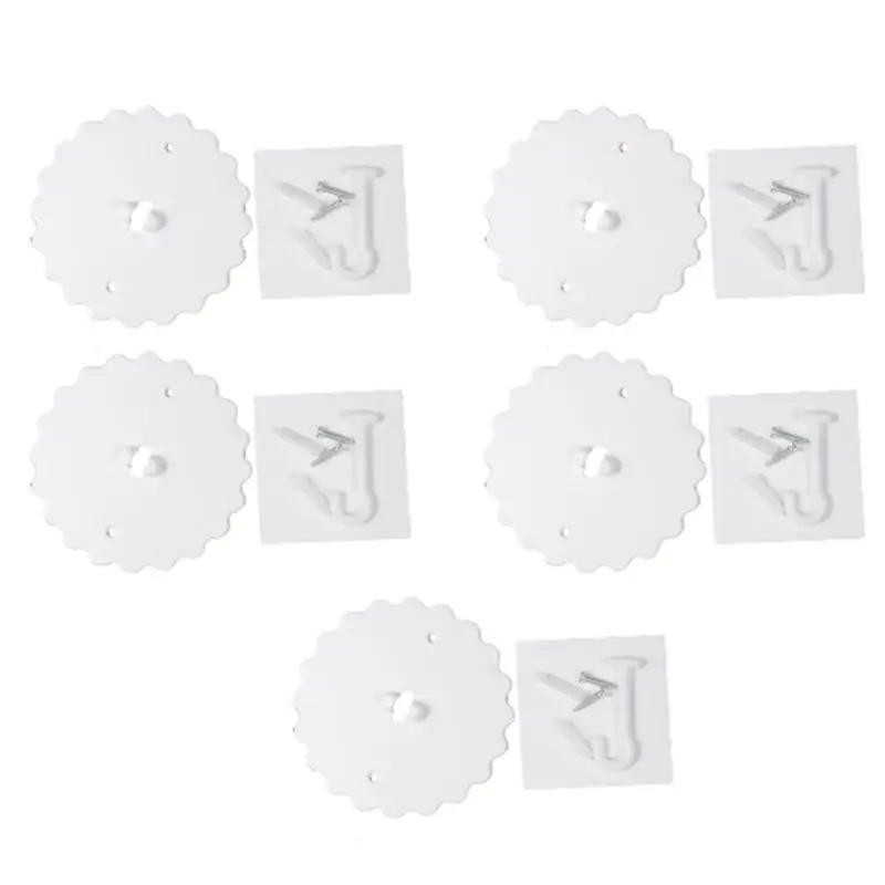Hot Trend-5-Set Adhesive Ceiling Hooks Mosquito Net And Bed Canopy Hooks Ceiling Hook For Hanging Mosquito Net