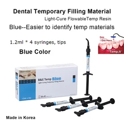 Dental Temporary Materials Blue Flowable Light Cure Filling Restorative Temp It Abutment Sealing Dentist Clinic Products Goods