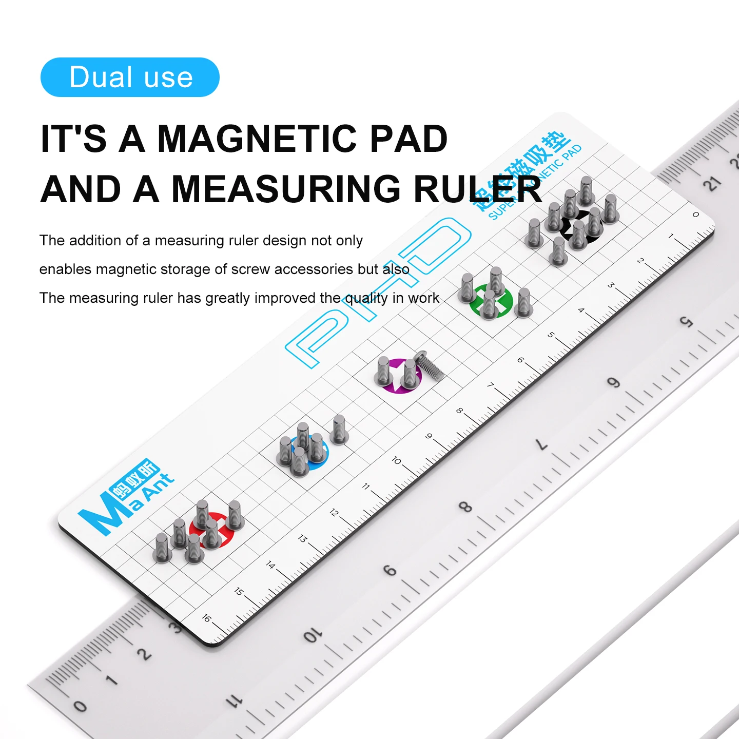 Maant 069/070 Super Power Magnet Strip Mobile Phone Repair Screws Organization Adsorption Storage Mat Magnetic Screw Pad
