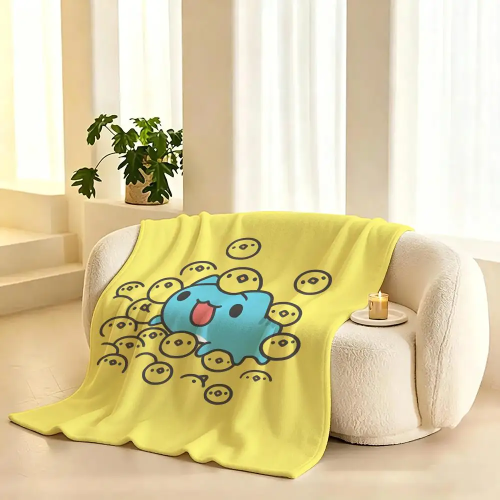 Bugcat Capoo Cartoon Character Throw  flannel blanket, suitable for sofas, beds, offices,  exquisite gift blankets