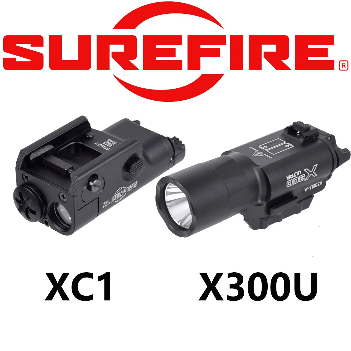 

Тактический фонарь SureFire XC1 X300 Ultra X300U-A для Glock 17, аксессуары для страйкбольного фонаря, подходит для 20-мм направляющей
