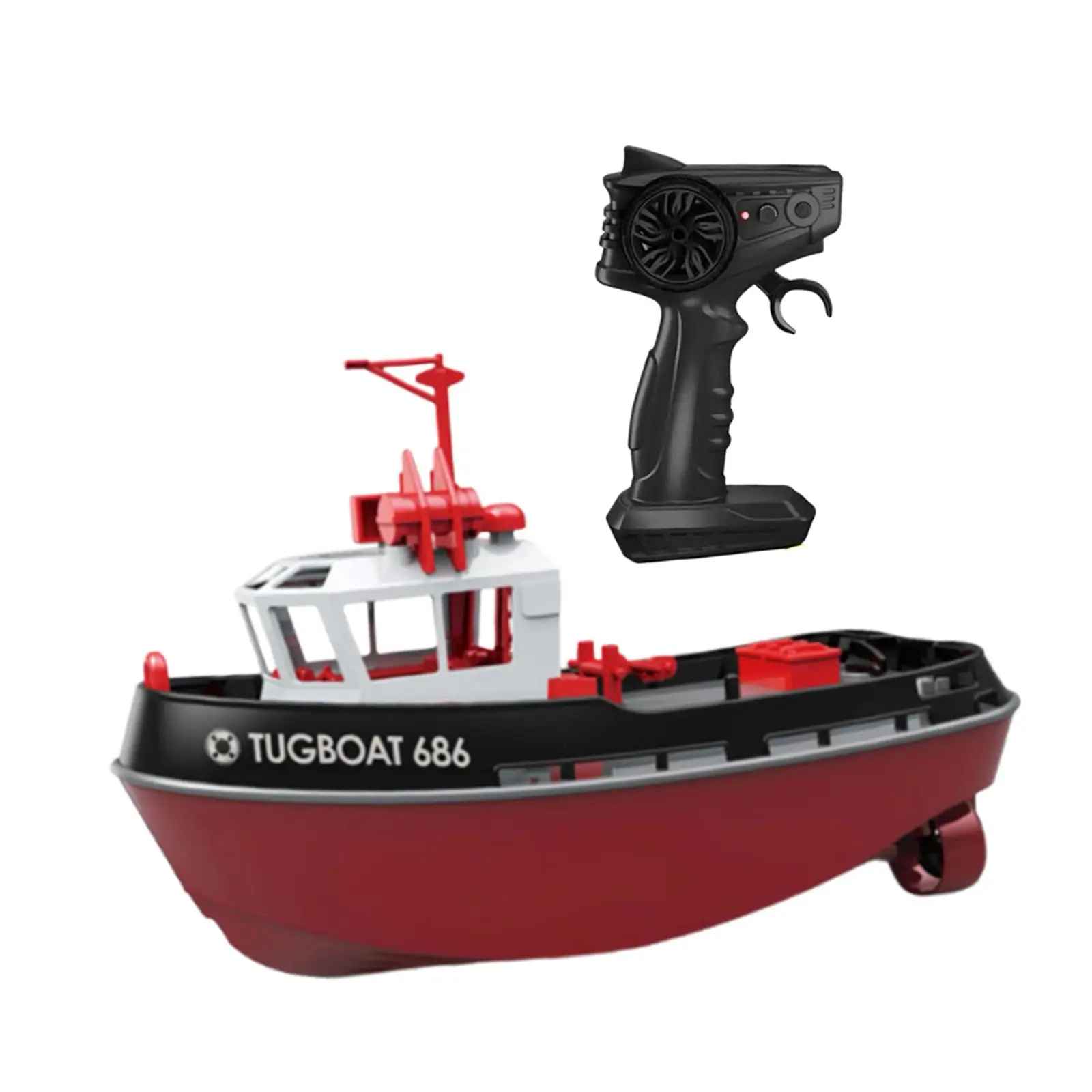 

1/72 RC Tugboat 2.4GHz Waterproof Forward Backward RC Boat Play Water Toy for Swimming Pool Children Salt Water Lakes Gift