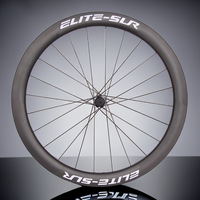 ELITE Road Bicycle Wheels, 700C Wheelset, Carbon Hub, Disc Brake, Matte GlossyRim, Quick Release Bike Accessories