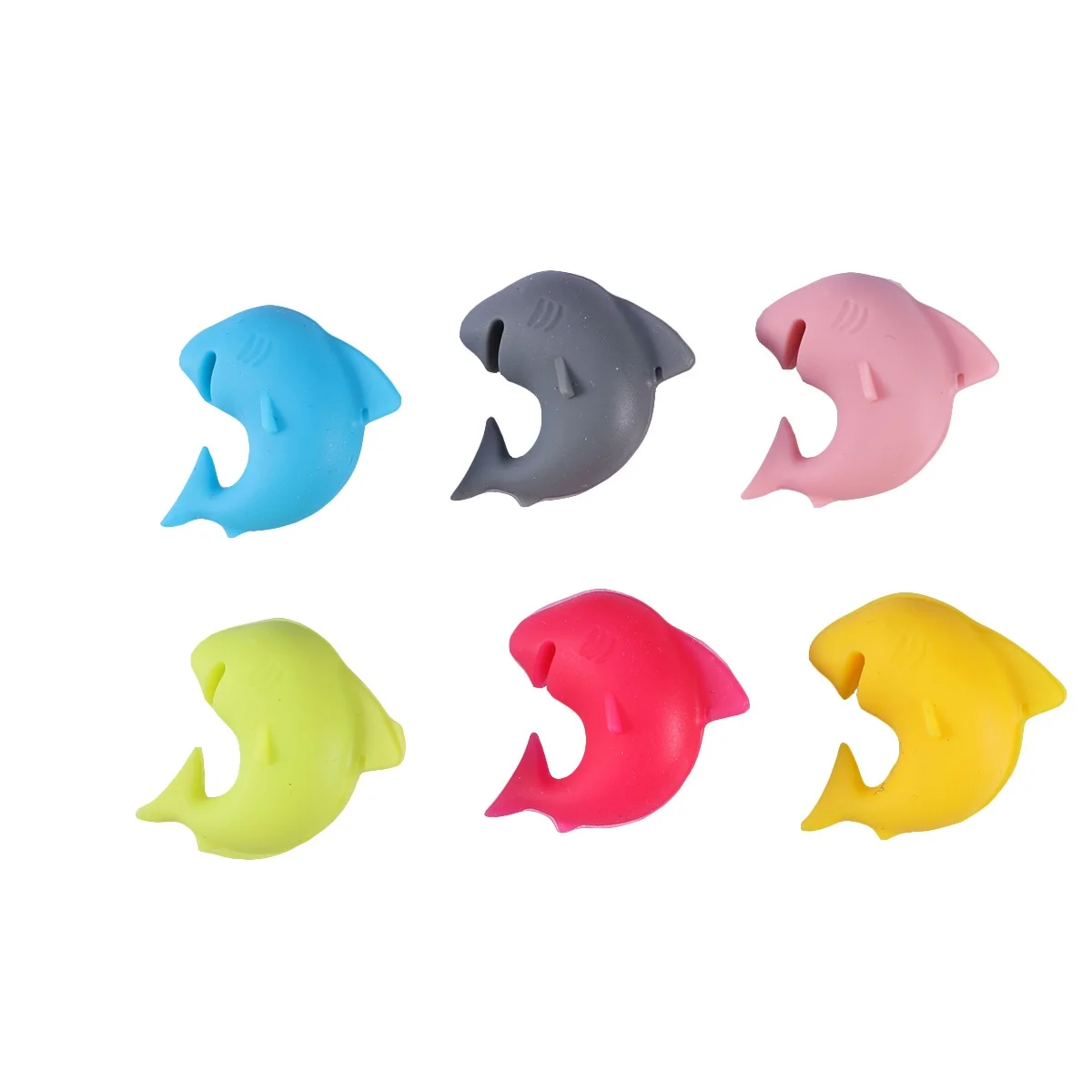 6 قطعة علامات كأس للنبيذ سيليكون الغذاء الصف عدم الانزلاق الأحمر كوكتيل حفلة سحر للنظارات شرب معرف المطبخ بار