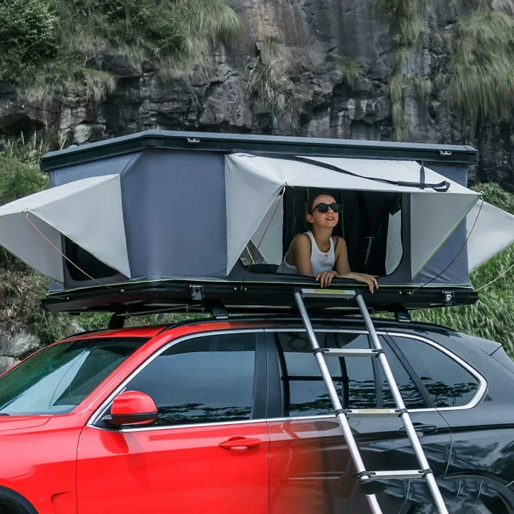 3-4 Person 4x4 Camping Accessories Car Roof Top Tent  Aluminum Hardshell Car Rooftop Tents for Sale