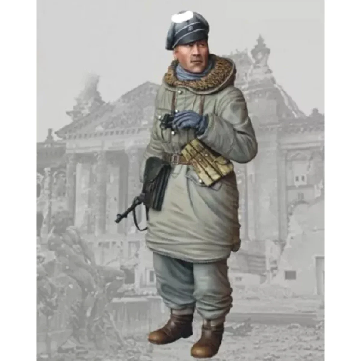 

1/16 комплект неокрашенной модели из смолы, военная тема, немецкий солдат в разобранном и неокрашенном виде GK