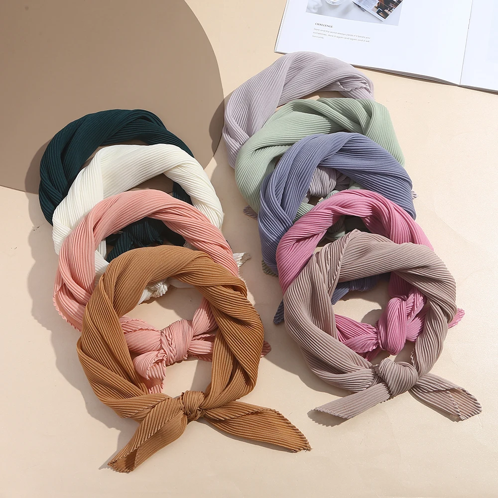 Fashion new pressure zou pure color chiffon scarves shawl head scarf a