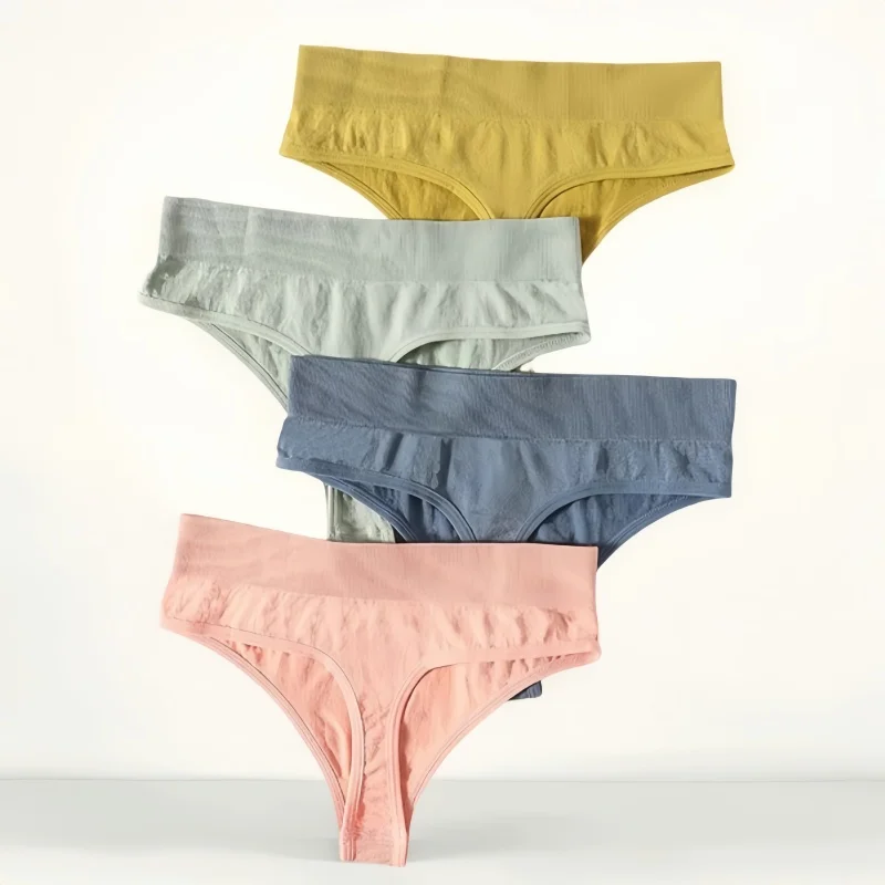

1PC Seamless Thongs G-String Women Shapewear Panties Comfort Thong Underwear Female High-Rise Underpants Lingerie Intimates