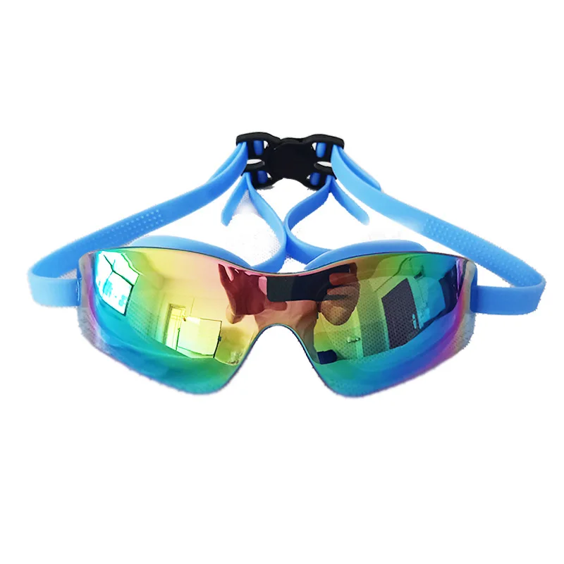 Gafas de natación con montura grande para adultos, lentes deportivas mejoradas de alta definición, antivaho, equipo de natación acuática, nuevas