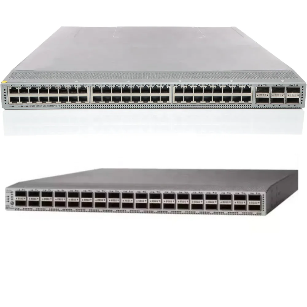 For Cisco Nexus 93180TC-FX 100GbE 48 Ports Layer 3 Managed 2U Network Switch with POE and SNMP Enterprise