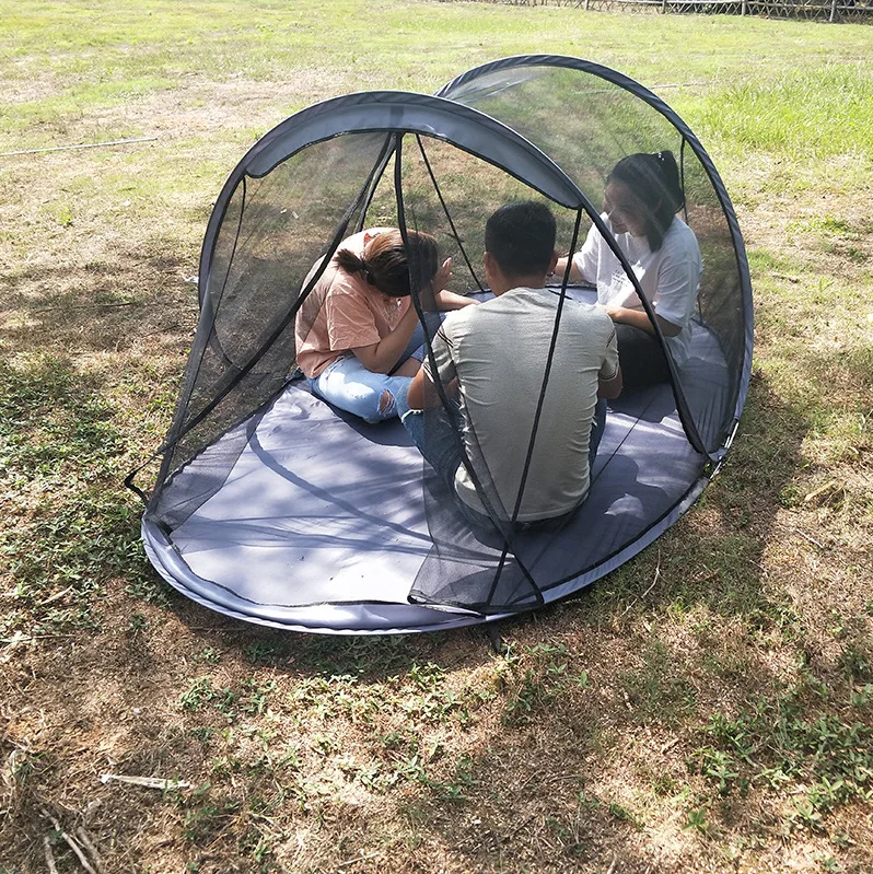 Park play poker anti-mosquito net tent roof to cool sleep, mosquito net quickly folded ground paved anti-pet shed