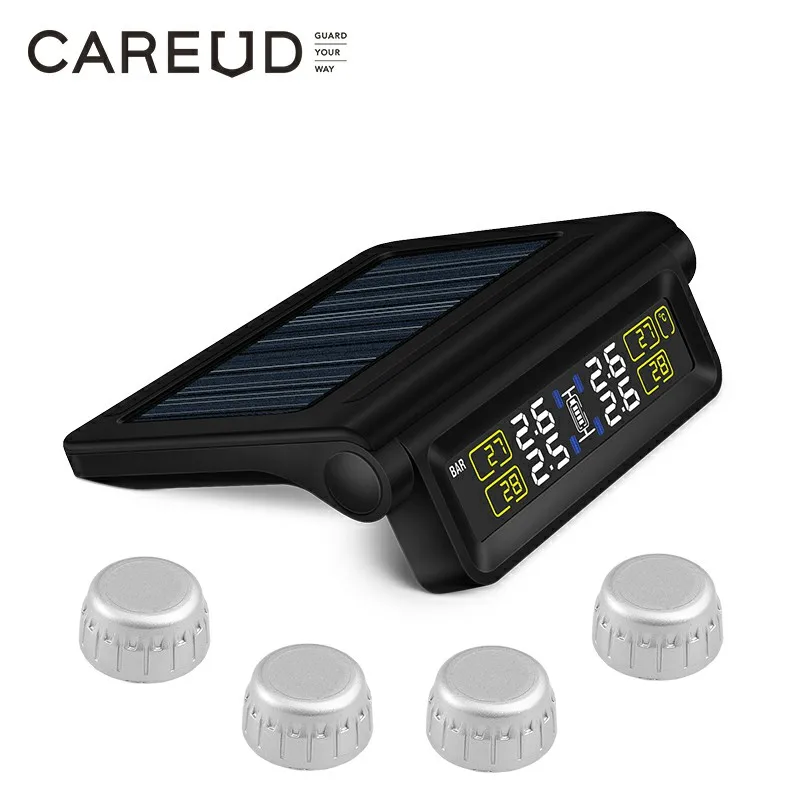 Factory Solar Tire Pressure Monitoring System Android USB Interne Auto TPMS Sensoren