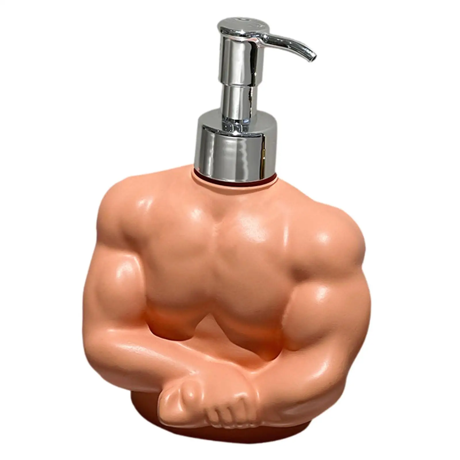 Дозатор жидкого мыла на тему бодибилдер для Essentials для ванной комнаты, контейнер для жидкости, универсальный с насосом, 3,9x3,1x5,5 дюйма, тип пресса