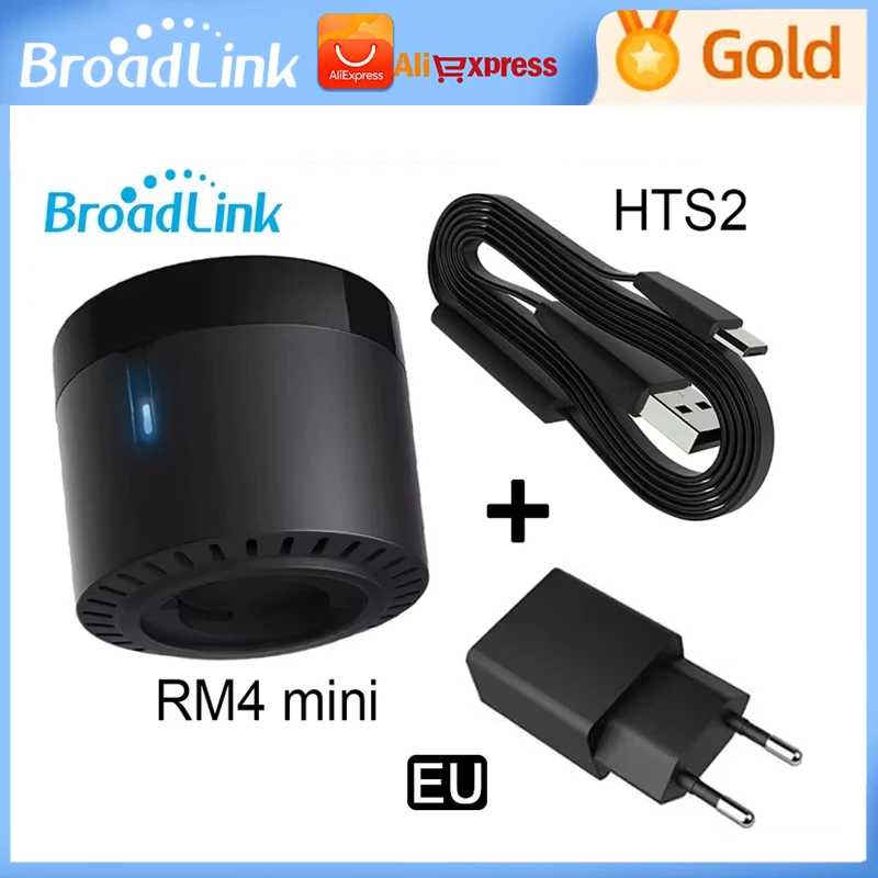 BroadLink RM4 Mini IR TV sensor with Temperature sensor HTS2 WiFi IR Smart TV Controller ir remote control programmable learning