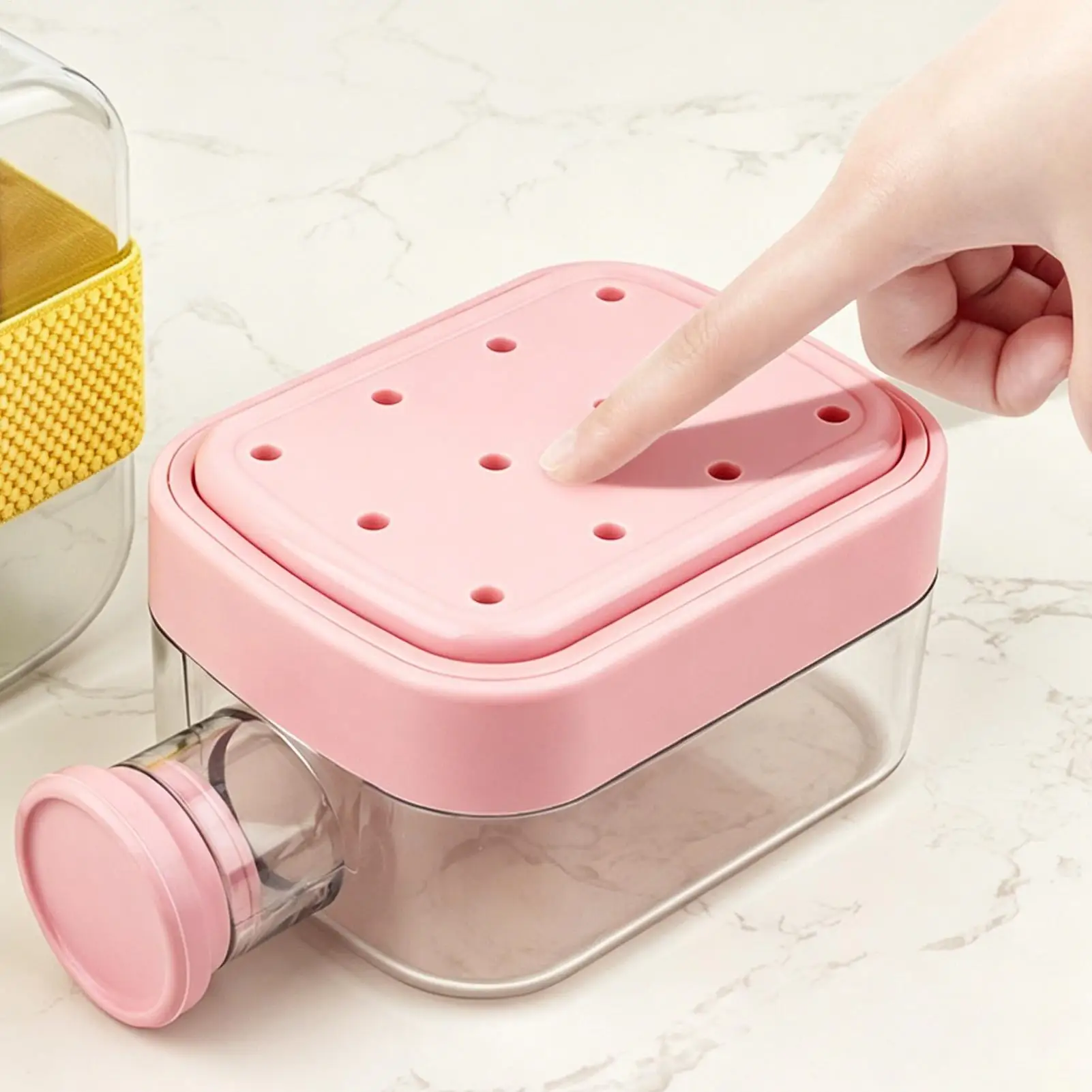 Freezer Ice Tray Cube Water Bottle Ice Tray Bottle Press Ice Tray Bucket  Ice maker cup Easy-to-press ice tray water bottle