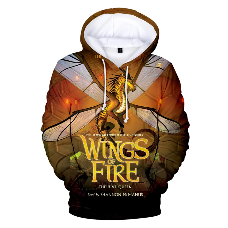 2 to 14 Years Kids Hoodies Wings Of Fire Clothing Boys Girls 3D Print Hoodie Sweatshirt Harajuku Cartoon Jacket Children Clothes