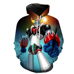 UFO Robot Goldorak Print 3d Hoodies Men Fashion Grendizer Sweatshirt Women Oversized Hoodie Kids Hip Hop Clothing Children Coat