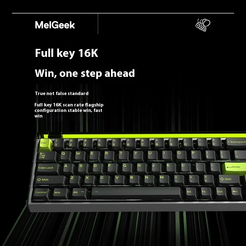 MelGeek Little Bee MADE68 Ultra Magnetic Axis Keyboard Mechanical Fearless Contract Game RT Esports Backlight Effect