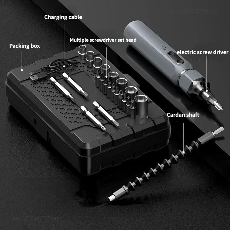 Imagem -04 - Xiaomi-oulaide Conjunto de Chave de Fenda Elétrica Bateria de Lítio Recarregável Manutenção Doméstica Reparo de Led Ferramenta de Chave de Parafuso