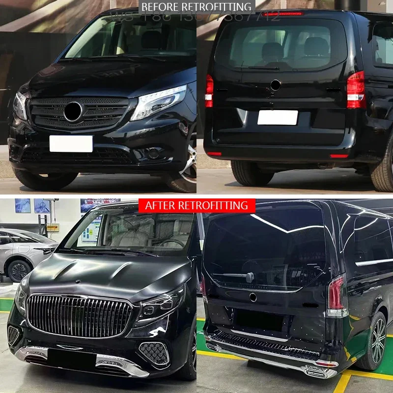 

Factory hot salesV-Class 2016-2023 Car Modification 2024 Model Front/Rear Bumper Bolt-On Non-Destructive Body Kit for Bz VITO M4
