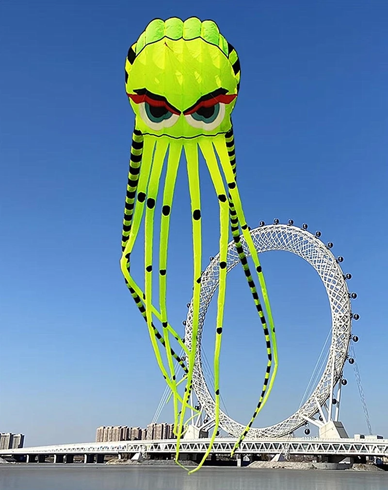 Pipa de pulpo antiguo, pipa gigante para adultos, pipas 3d, windsurf, pipa de viento, juguetes inflables para niños, juguetes para niños, volantes de cuerda 	 diversión
