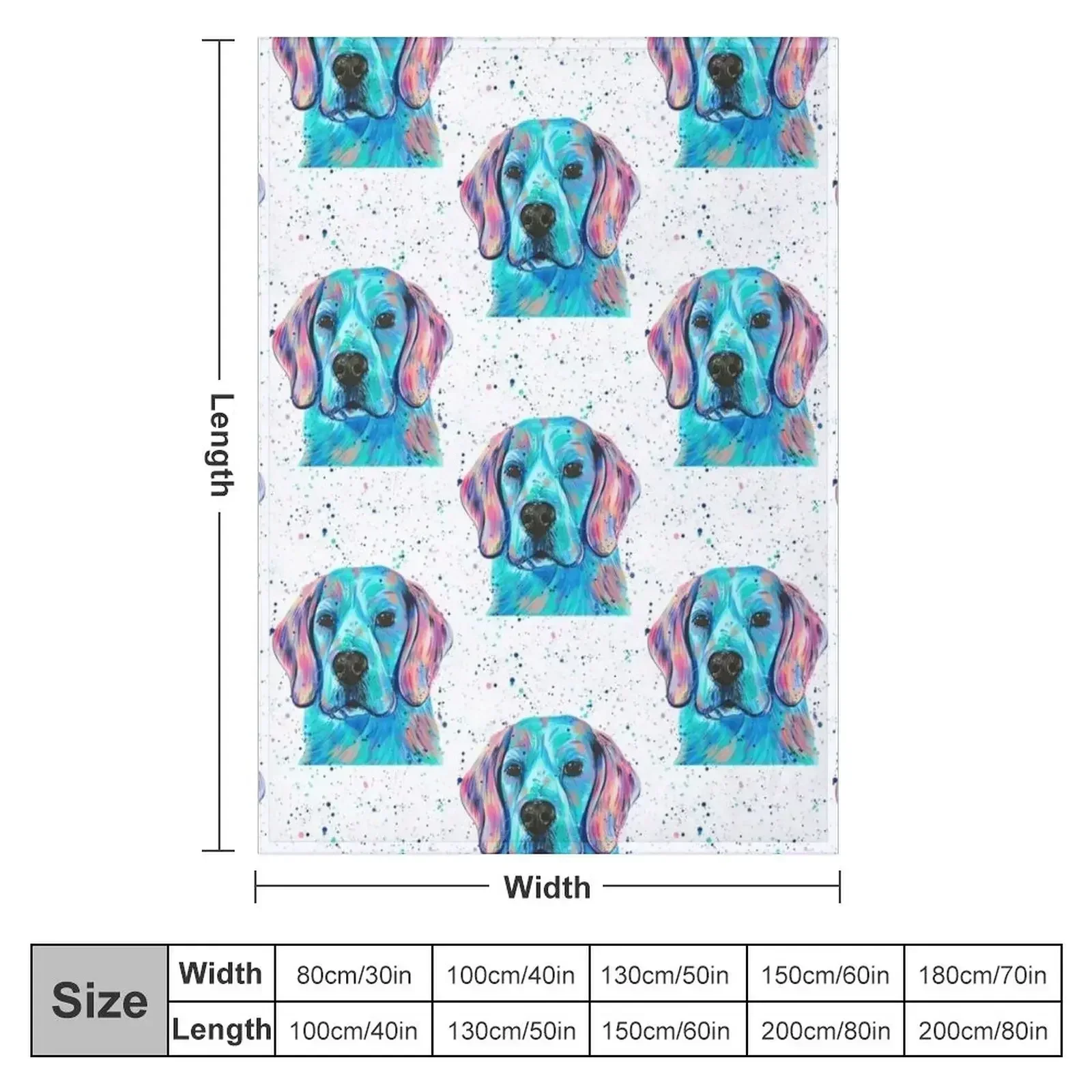 Beagle - Colourful Dog Throw Blanket Vintage Retros Blankets Sofas Of Decoration manga heavy to sleep Bed linens Blankets
