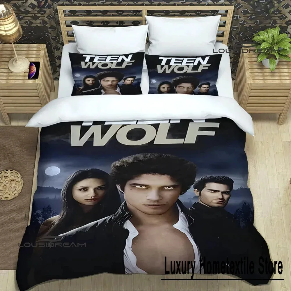 

Teen Wolf Printed Bedding Sets exquisite bed supplies set duvet cover bed comforter set bedding set luxury birthday gift